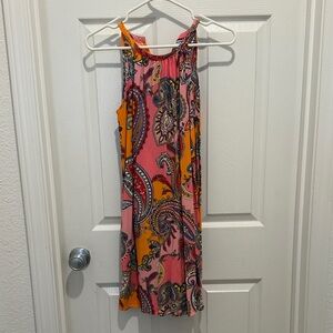 Old Navy Pink and Orange Paisley Sundress
